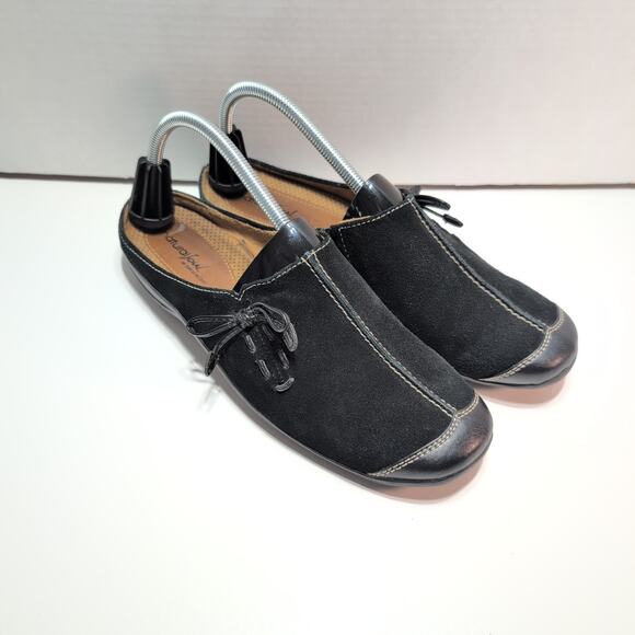 Natural Soul By Naturalizer Slip On Suede Loafers Women's 9.5M Black - Picture 1 of 7